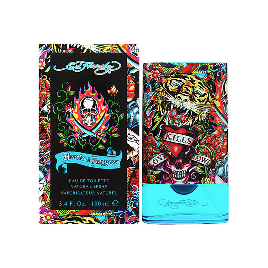 ED HARDY HEARTS & DAGGERS 3.4 EDT SP FOR MEN