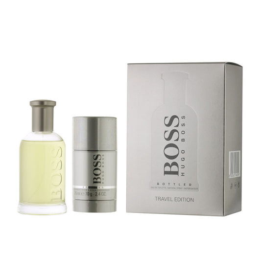 HUGO BOSS BOTTLED 2 PCS SET: 3.4 EAU DE TOILETTE SPRAY + 2.4 DEODORANT STICK