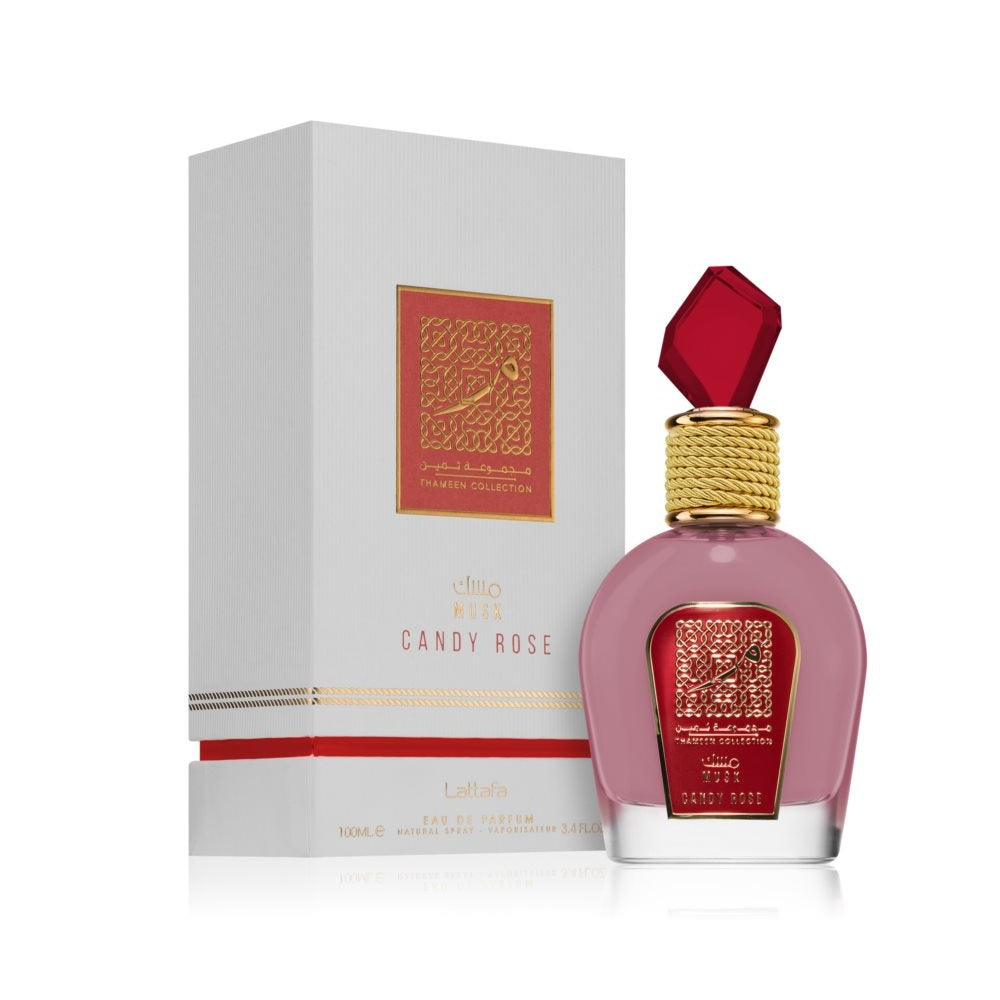 LATTAFA CANDY ROSE THAMEEN COLLECTION 3.4 EAU DE PARFUM SPRAY