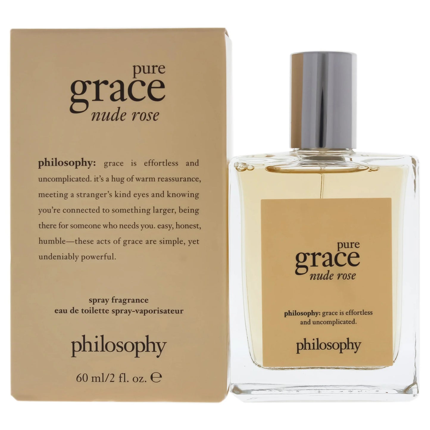 PHILOSOPHY PURE GRACE NUDE ROSE 2 OZ EAU DE TOILETTE SPRAY